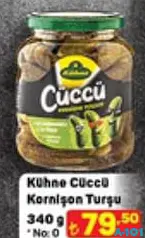 KÜHNE CÜCCÜ KORNİŞON TURŞU 340 G KÜHNE CÜCCÜ KORNİŞON TURŞU 340 G